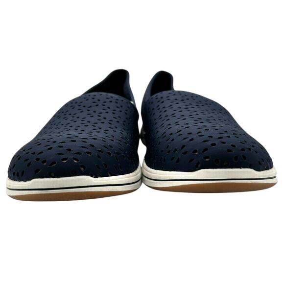 Clarks Cloudsteppers Women's Navy Breeze Emily Stretch Slip-Ons Size 12W - Picture 5 of 11